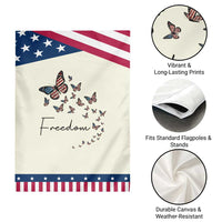 Butterfly Of Freedom American Pride Garden Flag