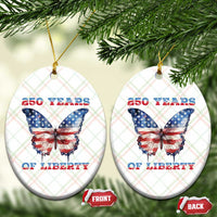 Patriotic Butterfly Ceramic Ornament 250 Years Of Liberty