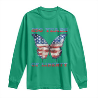 Patriotic Butterfly Long Sleeve Shirt 250 Years Of Liberty