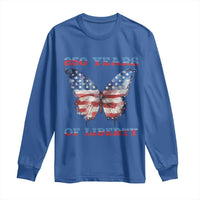 Patriotic Butterfly Long Sleeve Shirt 250 Years Of Liberty