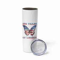 Patriotic Butterfly Skinny Tumbler 250 Years Of Liberty