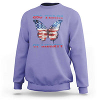 Patriotic Butterfly Sweatshirt 250 Years Of Liberty