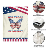 Patriotic Butterfly Garden Flag 250 Years Of Liberty