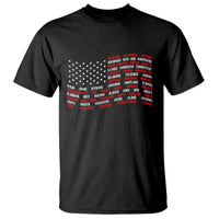 Vintage American Flag 50 States T Shirt Patriotic Gift
