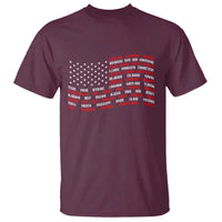 Vintage American Flag 50 States T Shirt Patriotic Gift