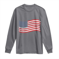 Vintage Patriotic American Flag Dog And Cat Paw Long Sleeve Shirt Gift For Pet Lover