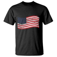 Vintage Patriotic American Flag Dog And Cat Paw T Shirt Gift For Pet Lover