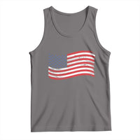 Vintage Patriotic American Flag Dog And Cat Paw Tank Top Gift For Pet Lover