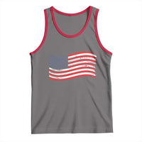Vintage Patriotic American Flag Dog And Cat Paw Tank Top Gift For Pet Lover