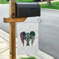 Patriotic Irish American Cross Garden Flag St Patricks Day Religious Gift