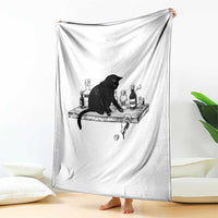No Kings No Wars No Ice Cat Throw Blanket Political Humor Gift