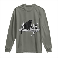 No Kings No Wars No Ice Cat Long Sleeve Shirt Political Humor Gift