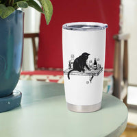 No Kings No Wars No Ice Cat Tumbler Cup Political Humor Gift