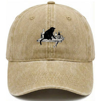 No Kings No Wars No Ice Cat Washed Cotton Baseball Cap Political Humor Gift