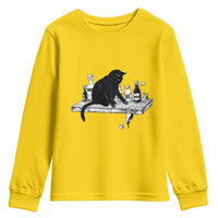 No Kings No Wars No Ice Cat Youth Sweatshirt Political Humor Gift