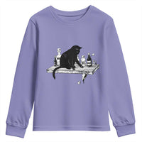 No Kings No Wars No Ice Cat Youth Sweatshirt Political Humor Gift