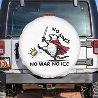 Funny Opossum Warrior Political Gift Spare Tire Cover No Kings No Wars No Ice