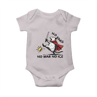 Funny Opossum Warrior Political Gift Baby Onesie No Kings No Wars No Ice