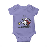 Funny Opossum Warrior Political Gift Baby Onesie No Kings No Wars No Ice