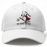 Funny Opossum Warrior Political Gift Baseball Cap No Kings No Wars No Ice