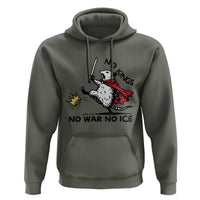 Funny Opossum Warrior Political Gift Hoodie No Kings No Wars No Ice