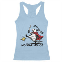 Funny Opossum Warrior Political Gift Racerback Tank Top No Kings No Wars No Ice