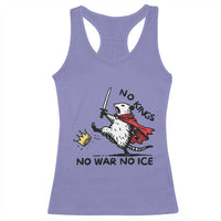 Funny Opossum Warrior Political Gift Racerback Tank Top No Kings No Wars No Ice