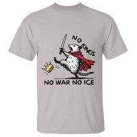 Funny Opossum Warrior Political Gift T Shirt No Kings No Wars No Ice