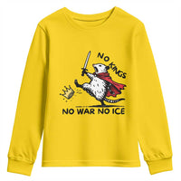 Funny Opossum Warrior Political Gift Youth Sweatshirt No Kings No Wars No Ice