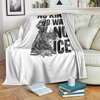 Statue Of Liberty Freedom Protest Throw Blanket No Kings No Wars No Ice