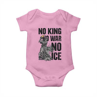 Statue Of Liberty Freedom Protest Baby Onesie No Kings No Wars No Ice