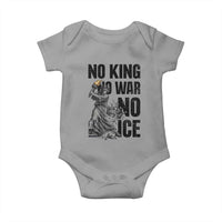Statue Of Liberty Freedom Protest Baby Onesie No Kings No Wars No Ice