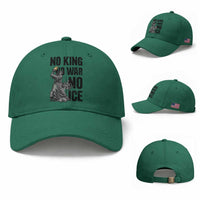Statue Of Liberty Freedom Protest Baseball Cap No Kings No Wars No Ice
