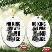 Statue Of Liberty Freedom Protest Ceramic Ornament No Kings No Wars No Ice