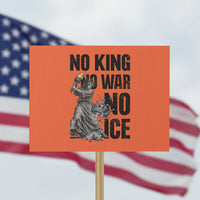 Statue Of Liberty Freedom Protest Protest Sign No Kings No Wars No Ice