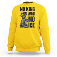 Statue Of Liberty Freedom Protest Sweatshirt No Kings No Wars No Ice