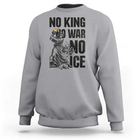 Statue Of Liberty Freedom Protest Sweatshirt No Kings No Wars No Ice