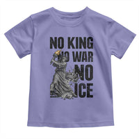 Statue Of Liberty Freedom Protest Toddler T Shirt No Kings No Wars No Ice