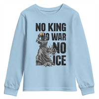 Statue Of Liberty Freedom Protest Youth Sweatshirt No Kings No Wars No Ice