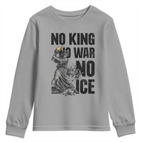 Statue Of Liberty Freedom Protest Youth Sweatshirt No Kings No Wars No Ice