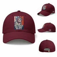 Statue Of Liberty No Kings No War No Ice Baseball Cap Freedom Protest Gift