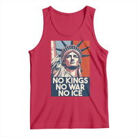 Statue Of Liberty No Kings No War No Ice Tank Top Freedom Protest Gift