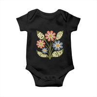 Wildflower Freedom Protest Baby Onesie No Kings No Wars No Ice
