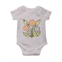 Wildflower Freedom Protest Baby Onesie No Kings No Wars No Ice
