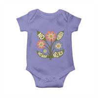 Wildflower Freedom Protest Baby Onesie No Kings No Wars No Ice