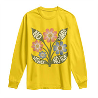 Wildflower Freedom Protest Long Sleeve Shirt No Kings No Wars No Ice