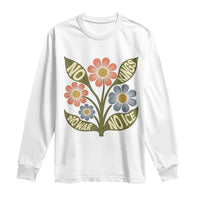 Wildflower Freedom Protest Long Sleeve Shirt No Kings No Wars No Ice