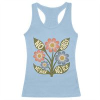 Wildflower Freedom Protest Racerback Tank Top No Kings No Wars No Ice