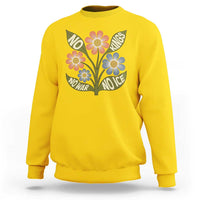 Wildflower Freedom Protest Sweatshirt No Kings No Wars No Ice