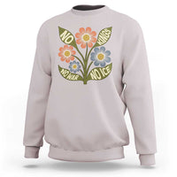 Wildflower Freedom Protest Sweatshirt No Kings No Wars No Ice